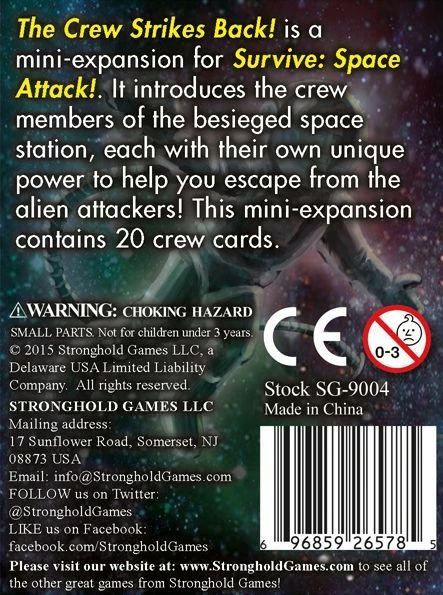 Stronghold Games Survive: Space Attack! – The Crew Strikes Back! 4 Stronghold Games Survive: Space Attack! – The Crew Strikes Back!
