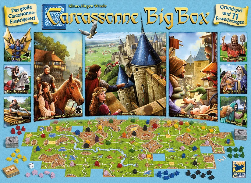 Hans Im Gluck Carcassonne: Big Box Board Games 3 Hans Im Gluck Carcassonne: Big Box Board Games