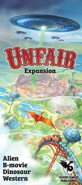 Good Games Publishing Board Games Unfair Expansion: Alien B-movie Dinosaur Western 3 Good Games Publishing Board Games Unfair Expansion: Alien B-movie Dinosaur Western