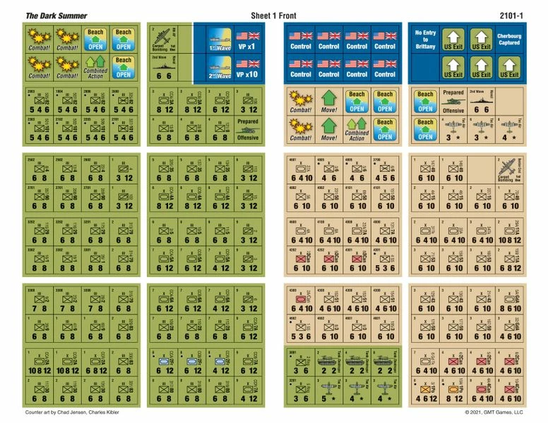 GMT Games The Dark Summer: Normandy 1944 5 GMT Games The Dark Summer: Normandy 1944