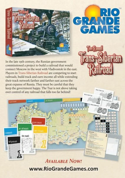 Rio Grande Games Trans-Siberian Railroad 4 Rio Grande Games Trans-Siberian Railroad