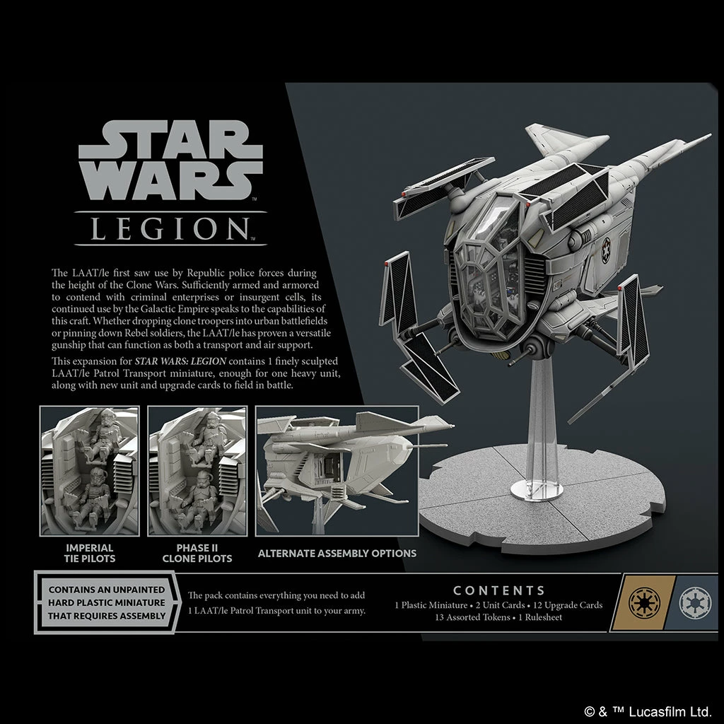 Fantasy Flight Games Star Wars: Legion – LAAT/le Patrol Transport Unit Expansion Board Games 4 Fantasy Flight Games Star Wars: Legion – LAAT/le Patrol Transport Unit Expansion Board Games